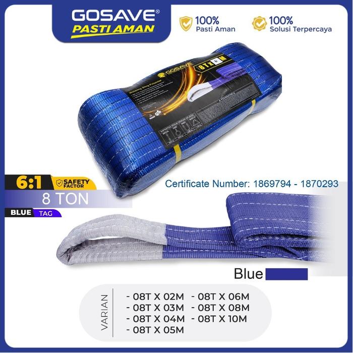 GOSAVE Webbing Sling Belt 8 Ton