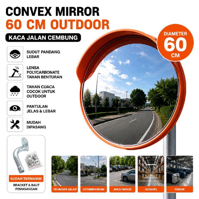 Convex Mirror 60 Cm Outdoor Kaca Jalan Cembung
