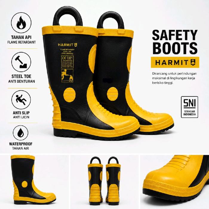 Sepatu Safety Boot HARMIT Fire Fighter