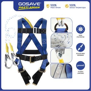 GOSAVE Safety Belt Full Body Harness Ecofit SINGLE HOOK