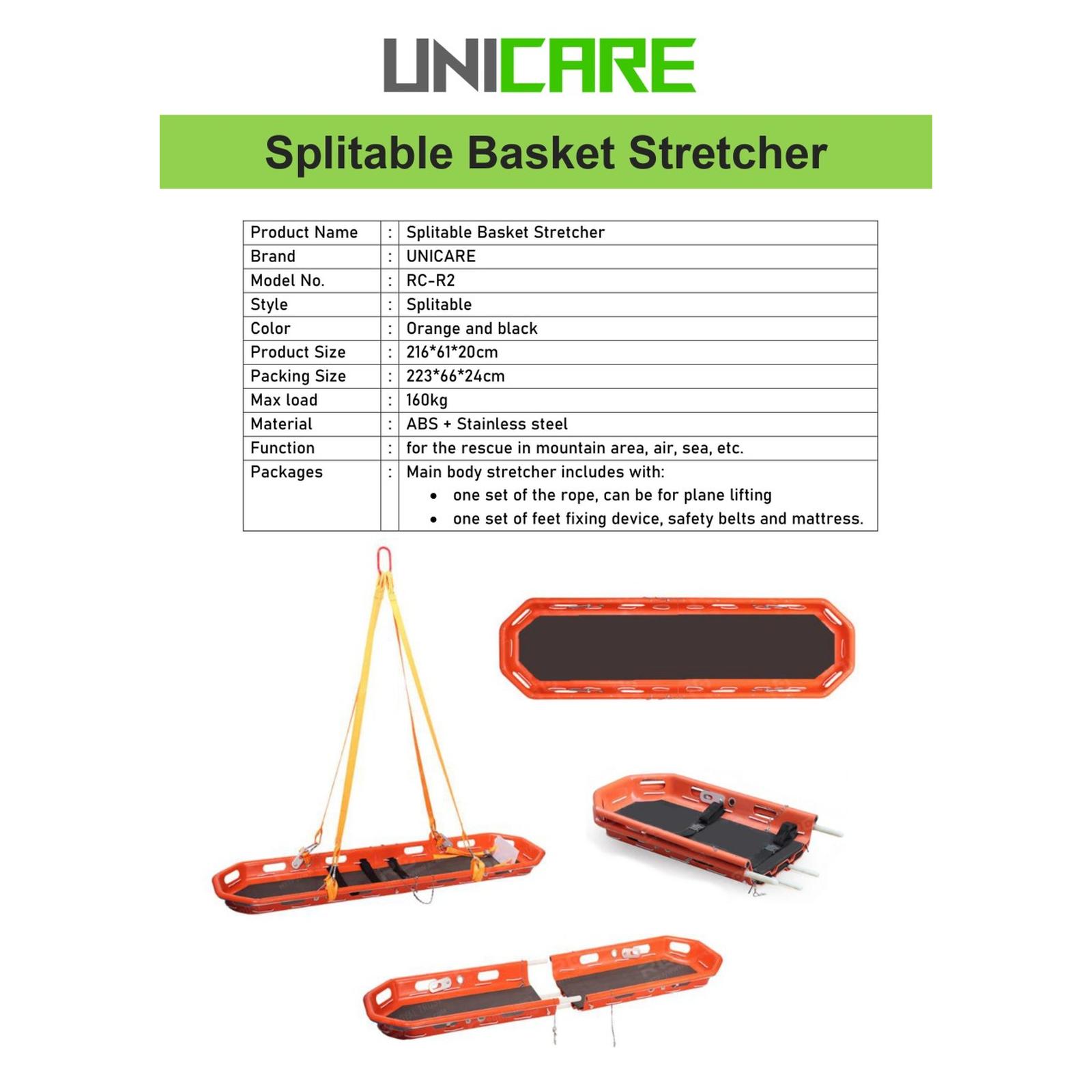 Rescue Basket Stretcher Unicare / Tandu Helikopter Rescue Stretcher