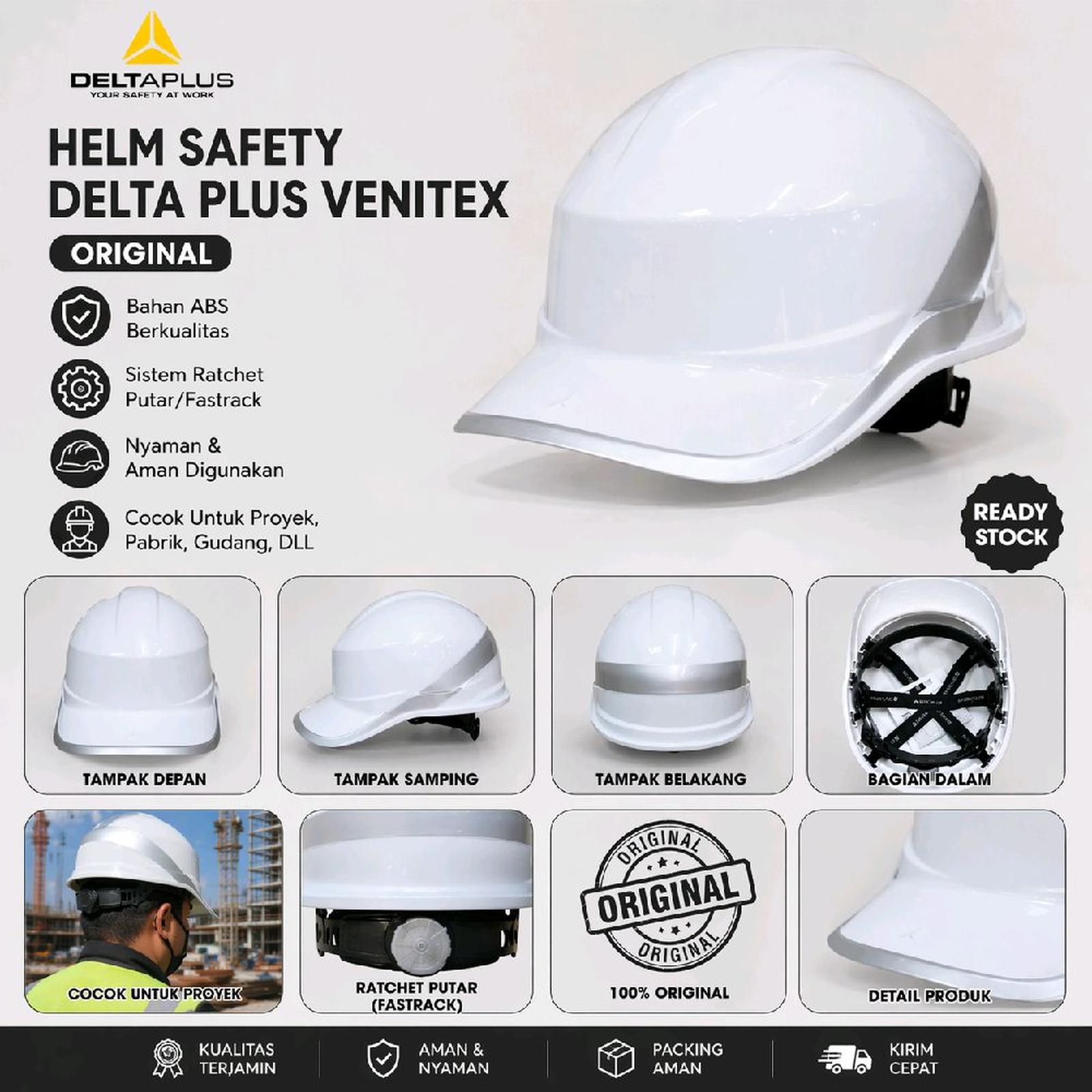 Helm Safety Delta Plus Venitex Putih Fastrack